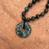 Green Moss Agate & Tree Agate Necklace
