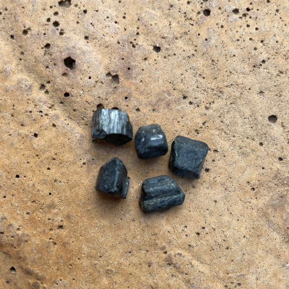 Rough Black Tourmaline Stones