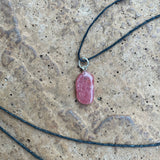Rhodochrosite Stone Pendant Necklace