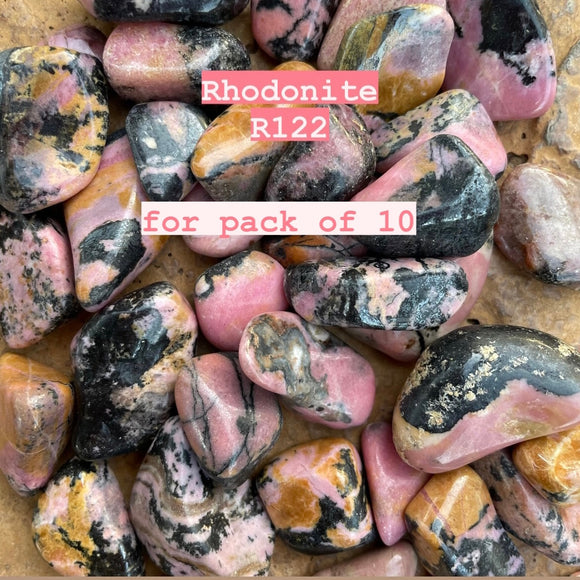Pack of Rhodonite Tumble Stone
