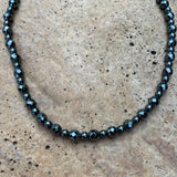 Facetted Hematite Grounding Anklet
