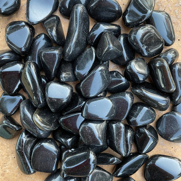Pack of Black Obsidian Tumble Stone