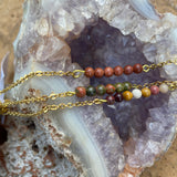Gemstone Chain Bracelets or Anklets