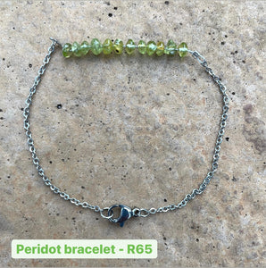 Peridot Chain Bracelet