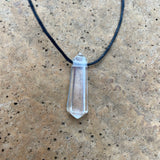 Rock Crystal Double Terminated Point Pendant